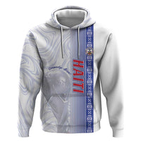 Custom Afro-Haiti Football Zip Hoodie 2026 Grenadye Alaso White Version - Wonder Print Shop