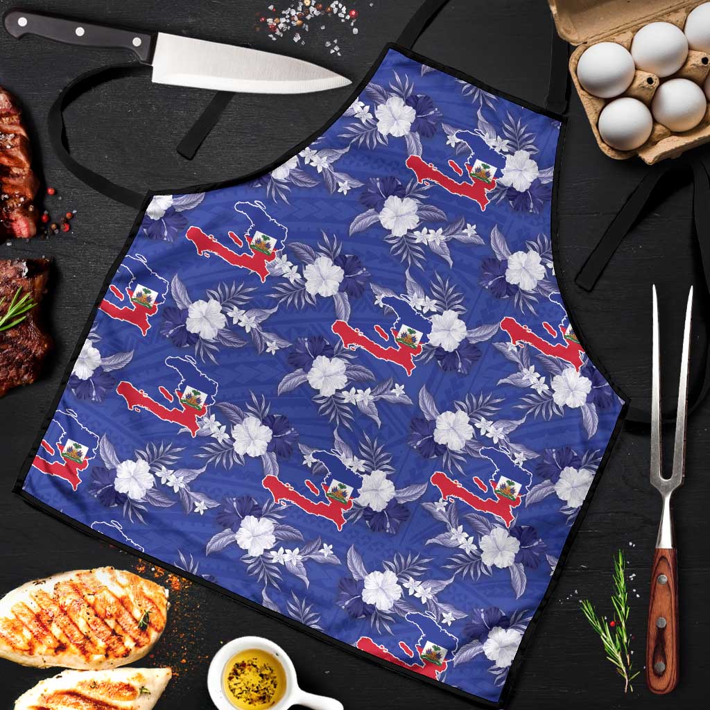 Afro-Haitians Apron Ayiti Map and Rose Kayenn Tropical Style - Wonder Print Shop