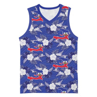 Afro-Haitians Basketball Jersey Ayiti Map and Rose Kayenn Tropical Style - Wonder Print Shop