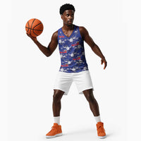 Afro-Haitians Basketball Jersey Ayiti Map and Rose Kayenn Tropical Style - Wonder Print Shop