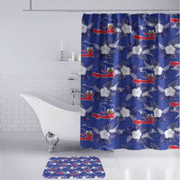 Afro-Haitians Bathroom Set Ayiti Map and Rose Kayenn Tropical Style - Wonder Print Shop