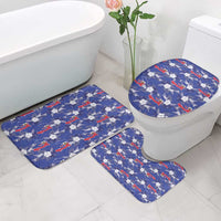 Afro-Haitians Bathroom Set Ayiti Map and Rose Kayenn Tropical Style - Wonder Print Shop