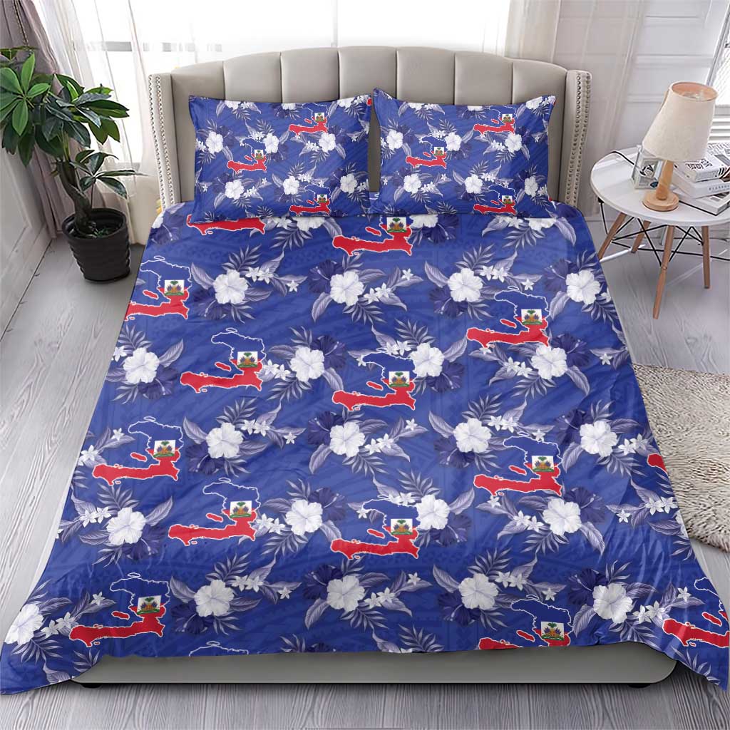 Afro-Haitians Bedding Set Ayiti Map and Rose Kayenn Tropical Style - Wonder Print Shop