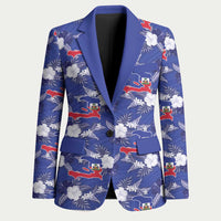 Afro-Haitians Blazer Ayiti Map and Rose Kayenn Tropical Style - Wonder Print Shop