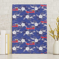 Afro-Haitians Canvas Wall Art Ayiti Map and Rose Kayenn Tropical Style - Wonder Print Shop