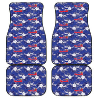 Afro-Haitians Car Mats Ayiti Map and Rose Kayenn Tropical Style - Wonder Print Shop