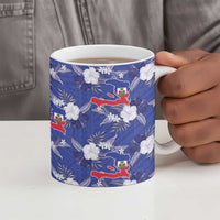 Afro-Haitians Ceramic Mug Ayiti Map and Rose Kayenn Tropical Style - Wonder Print Shop