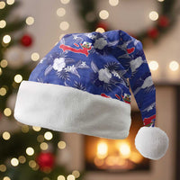 Afro-Haitians Christmas Santa Hat Ayiti Map and Rose Kayenn Tropical Style - Wonder Print Shop