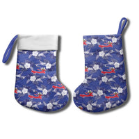 Afro-Haitians Christmas Stocking Ayiti Map and Rose Kayenn Tropical Style - Wonder Print Shop