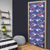 Afro-Haitians Door Cover Ayiti Map and Rose Kayenn Tropical Style - Wonder Print Shop