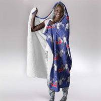 Afro-Haitians Hooded Blanket Ayiti Map and Rose Kayenn Tropical Style - Wonder Print Shop