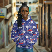 Afro-Haitians Hoodie Ayiti Map and Rose Kayenn Tropical Style - Wonder Print Shop