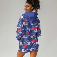 Afro-Haitians Hoodie Dress Ayiti Map and Rose Kayenn Tropical Style - Wonder Print Shop