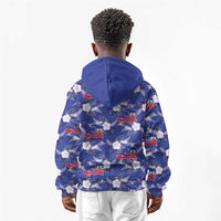 Afro-Haitians Kid Hoodie Ayiti Map and Rose Kayenn Tropical Style - Wonder Print Shop