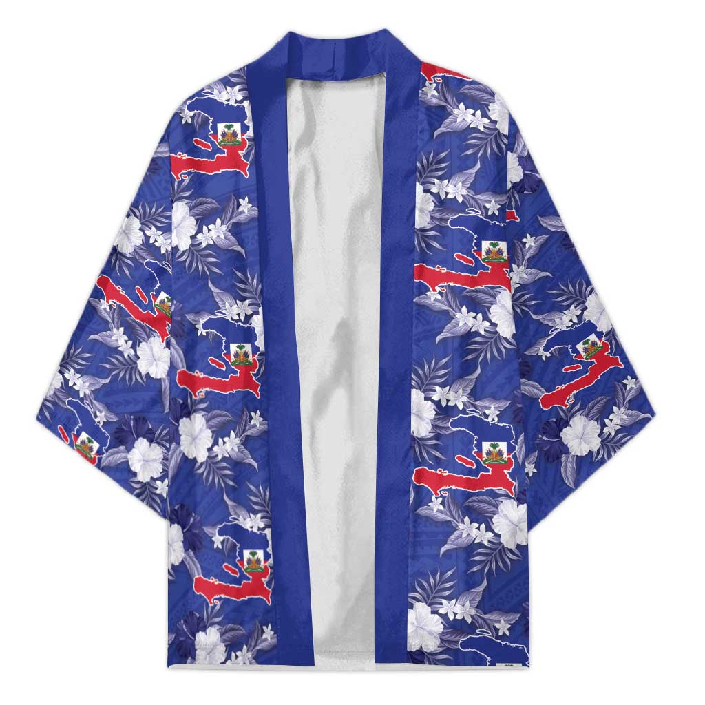Afro-Haitians Kimono Ayiti Map and Rose Kayenn Tropical Style - Wonder Print Shop