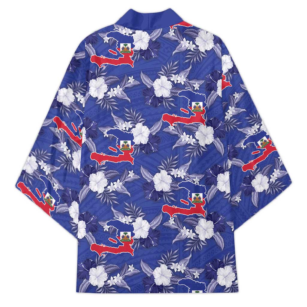 Afro-Haitians Kimono Ayiti Map and Rose Kayenn Tropical Style - Wonder Print Shop