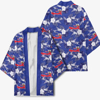 Afro-Haitians Kimono Ayiti Map and Rose Kayenn Tropical Style - Wonder Print Shop