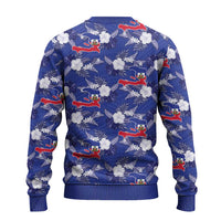 Afro-Haitians Ugly Christmas Sweater Ayiti Map and Rose Kayenn Tropical Style - Wonder Print Shop
