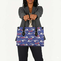 Afro-Haitians Leather Bag Ayiti Map and Rose Kayenn Tropical Style - Wonder Print Shop