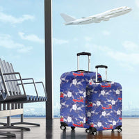 Afro-Haitians Luggage Cover Ayiti Map and Rose Kayenn Tropical Style - Wonder Print Shop