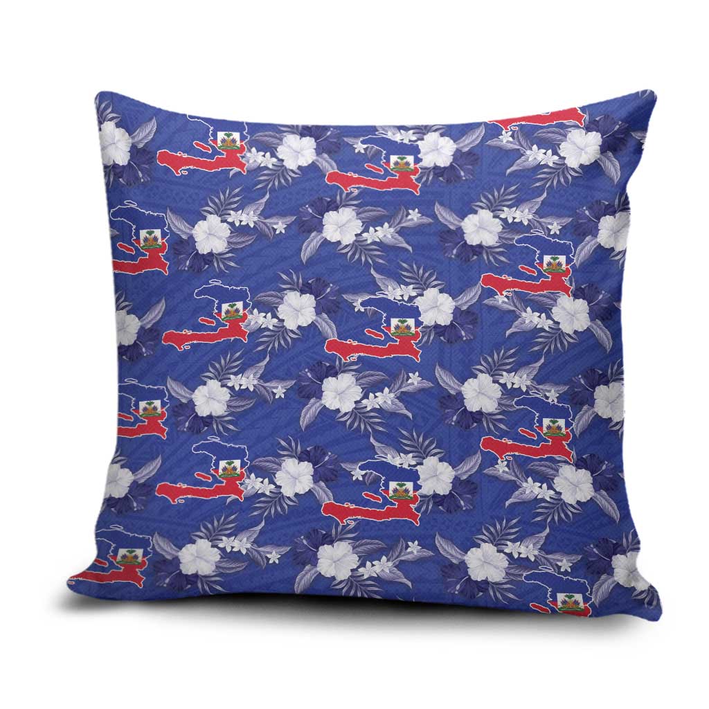 Afro-Haitians Pillow Cover Ayiti Map and Rose Kayenn Tropical Style - Wonder Print Shop
