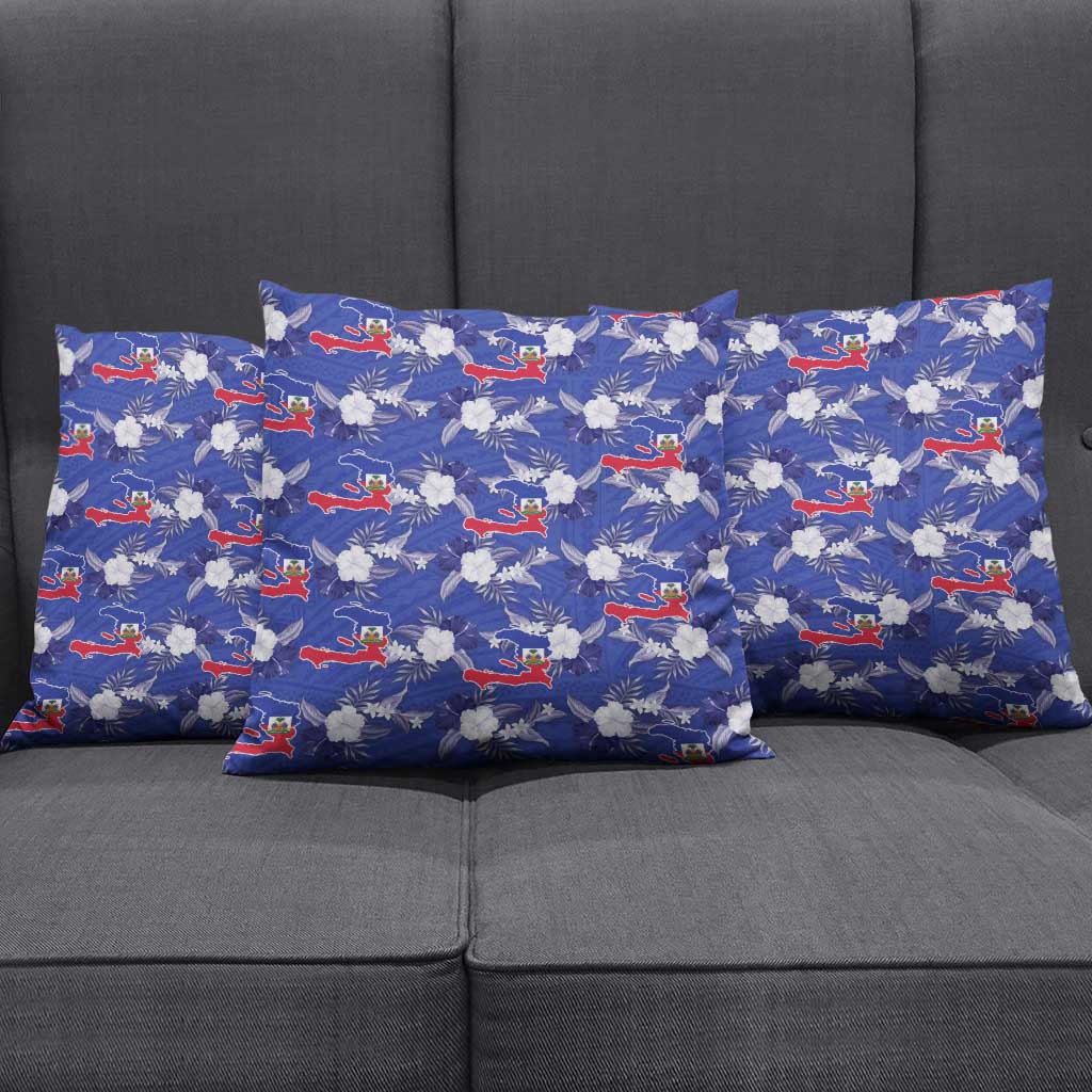 Afro-Haitians Pillow Cover Ayiti Map and Rose Kayenn Tropical Style - Wonder Print Shop