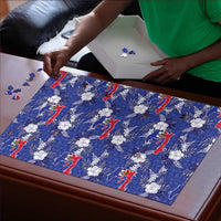 Afro-Haitians Puzzle Ayiti Map and Rose Kayenn Tropical Style - Wonder Print Shop