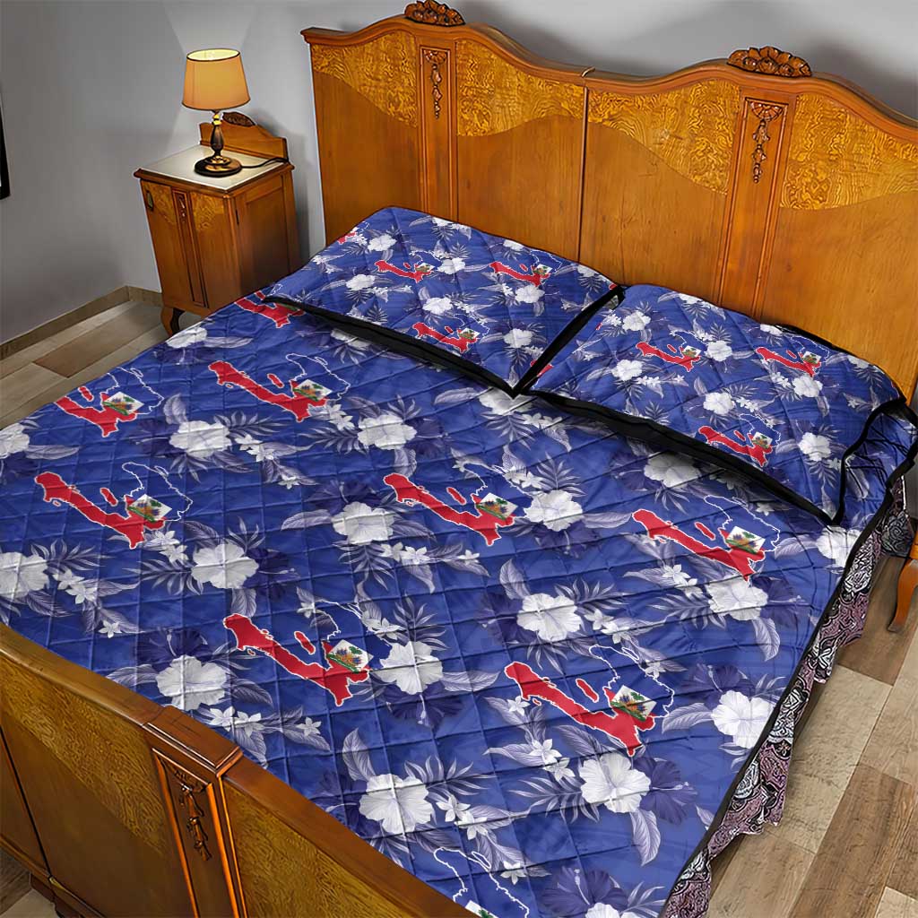 Afro-Haitians Quilt Bed Set Ayiti Map and Rose Kayenn Tropical Style - Wonder Print Shop