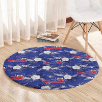 Afro-Haitians Round Carpet Ayiti Map and Rose Kayenn Tropical Style - Wonder Print Shop