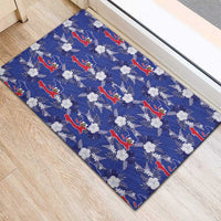 Afro-Haitians Rubber Doormat Ayiti Map and Rose Kayenn Tropical Style - Wonder Print Shop
