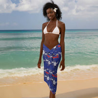 Afro-Haitians Sarong Ayiti Map and Rose Kayenn Tropical Style - Wonder Print Shop