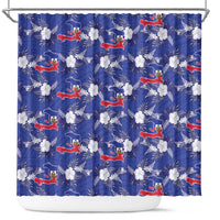 Afro-Haitians Shower Curtain Ayiti Map and Rose Kayenn Tropical Style - Wonder Print Shop
