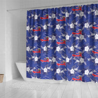 Afro-Haitians Shower Curtain Ayiti Map and Rose Kayenn Tropical Style - Wonder Print Shop