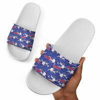 Afro-Haitians Slide Sandals Ayiti Map and Rose Kayenn Tropical Style - Wonder Print Shop