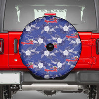 Afro-Haitians Spare Tire Cover Ayiti Map and Rose Kayenn Tropical Style - Wonder Print Shop