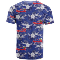 Afro-Haitians T shirt Ayiti Map and Rose Kayenn Tropical Style LT14