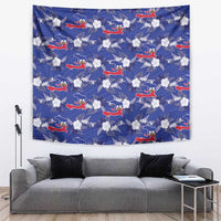 Afro-Haitians Tapestry Ayiti Map and Rose Kayenn Tropical Style - Wonder Print Shop