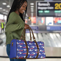 Afro-Haitians Travel Bag Ayiti Map and Rose Kayenn Tropical Style - Wonder Print Shop