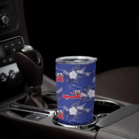 Afro-Haitians Tumbler Cup Ayiti Map and Rose Kayenn Tropical Style - Wonder Print Shop