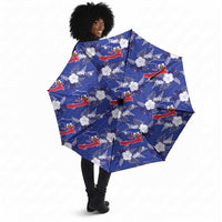 Afro-Haitians Umbrella Ayiti Map and Rose Kayenn Tropical Style - Wonder Print Shop