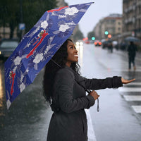 Afro-Haitians Umbrella Ayiti Map and Rose Kayenn Tropical Style - Wonder Print Shop