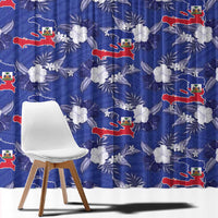 Afro-Haitians Window Curtain Ayiti Map and Rose Kayenn Tropical Style - Wonder Print Shop