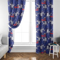 Afro-Haitians Window Curtain Ayiti Map and Rose Kayenn Tropical Style - Wonder Print Shop