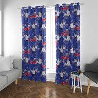 Afro-Haitians Window Curtain Ayiti Map and Rose Kayenn Tropical Style - Wonder Print Shop