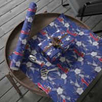 Afro-Haitians Wrapping Paper Ayiti Map and Rose Kayenn Tropical Style - Wonder Print Shop