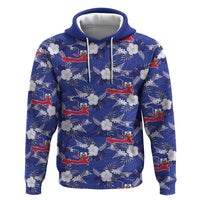 Afro-Haitians Zip Hoodie Ayiti Map and Rose Kayenn Tropical Style - Wonder Print Shop