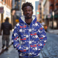 Afro-Haitians Zip Hoodie Ayiti Map and Rose Kayenn Tropical Style - Wonder Print Shop