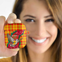 Grenada Independence Day AirPods Case Tropical Dove Bougainvillea Madras Pattern
