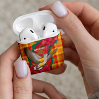 Grenada Independence Day AirPods Case Tropical Dove Bougainvillea Madras Pattern