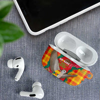 Grenada Independence Day AirPods Case Tropical Dove Bougainvillea Madras Pattern